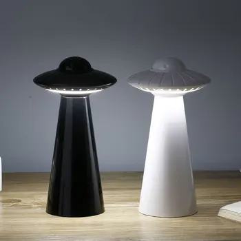 USB Įkrovimo Akių Apsaugos LED Šviesos Nr. Brūkštelėdami Stalo Lempa UFO Dizaino Tolygus Reguliavimas Skaityti Apdailos Dovana ABS Namuose