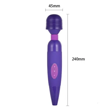 USB įkrovimo Didelis Vibratoriai Moterims Magic Wand Gode Body Massager Sekso Žaislas, Skirtas Moters Klitorio Skatinti Moterų Sekso parduotuvė