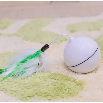 USB Įkrovimo Elektra Valcavimo Kamuolys, Žaislai Katėms Interaktyvus Lazerio Magic Ball Žaislas su Lazerio Šviesa Išlaikyti Jūsų Augintinė Užimtas