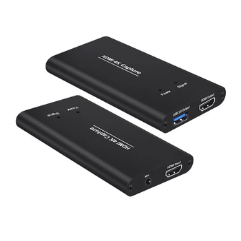USB3.0 HDMI 4K 60Hz Video Capture Card HDMI USB Vaizdo Įrašymo Dėžutės Raktą Žaidimas Streaming Live Stream Transliacijos W/ MIC Įėjimas