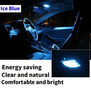 Už 2011-m. m. Ford Explorer Baltos spalvos automobilių reikmenys Canbus Klaidų, LED Interjero Šviesos Skaitymo Šviesos Rinkinys Žemėlapis Dome Licencijos L