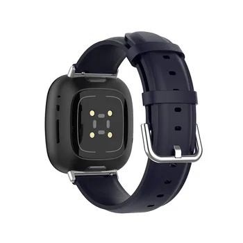 Už fitbit versa 3 smart watch band natūralios odos dirželis fitbit prasme/versa3 watchband Apyrankės apyrankės žiūrėti Priedai