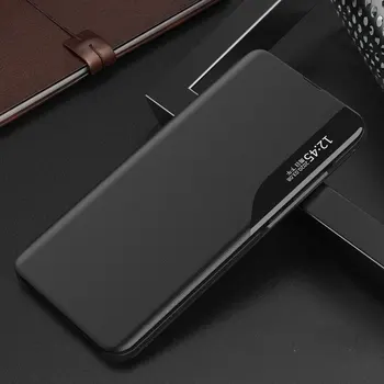 Už Garbę 9C Atveju Honor9C Padengti Magnetas Odos Peržiūrėti Šoninio Lango Flip Case For apie Huawei Honor 9C 9c AKA-29 Telefono Atvejais