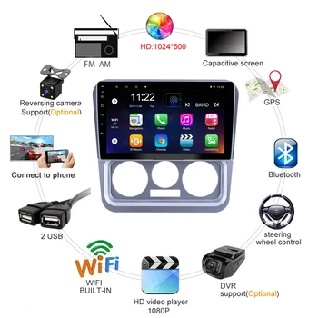 Už Geely CK 2008 - 2016 android 8.1 autoradio 2 Din Car Stereo WIFI, GPS Navigacijos, Multimedijos Grotuvas ne dvd automagnetolos