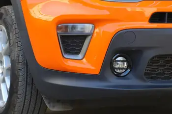 Už Jeep Renegade 2019 2020 Priekiniai Rūko žibintų Apdailos Dangtelio Apdaila Rūkas Lempos Lipdukas ABS Anglies Pluošto, Automobilio Išoriniai Priedai