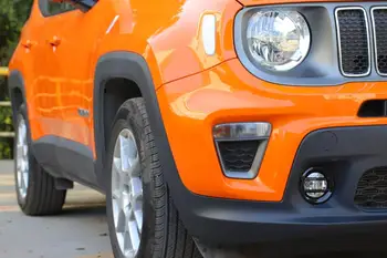 Už Jeep Renegade 2019 2020 Priekiniai Rūko žibintų Apdailos Dangtelio Apdaila Rūkas Lempos Lipdukas ABS Anglies Pluošto, Automobilio Išoriniai Priedai