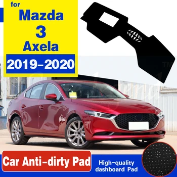 Už Mazda 3 Mazda3 Axela 2019 2020 Automobilio prietaisų Skydelio Dangtelį Brūkšnys Kilimėlis Trinkelėmis galiniu langu Padengti Kilimų Auto Saulės Pavėsyje, Brūkšnys Kilimėlis Anti-UV