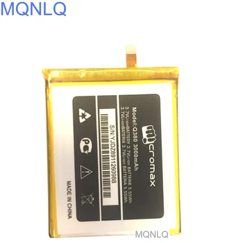 Už Micromax Q380 A107 akumuliatorius 2000mAh Naujų Pakeisti Baterij Batterie Akumuliatoriai MQNLQ