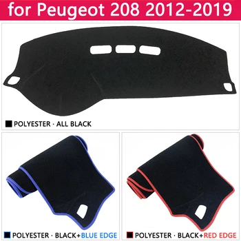 Už Peugeot 208 2012 m. iki 2019 neslystantis prietaisų Skydelio Kilimėlis Padengti Trinkelėmis skėtį nuo saulės Dashmat Apsaugoti Kilimą Priedai Aktyviai Vilioti GTI m.