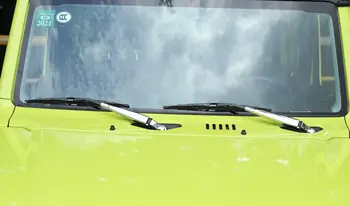 Už Suzuki Jimny 2019 2020 JB74 Priekinis Stiklas Lietaus Valytuvų Padengti Dekoro Lipduko Apdaila Automobilio Eksterjero Aksesuarai, ABS Chrome