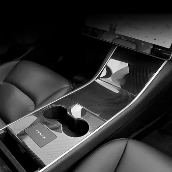 Už Tesla Model 3 Y Apsaugos Pleistro vidurio Priedai Anglies Pluošto ABS model3 modelis y Modelio Tris