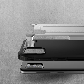 Už Xiaomi Poco M3 Atveju 6.53 Colių Patikima Šarvai Hibridas Apsaugos Galinio Dangtelio Poco Telefono M3 Šarvai Telefono Padengti