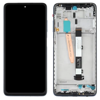 Už Xiaomi Poco X3 NFC Originalus LCD Ekranas ir skaitmeninis keitiklis Visą komplektuojami Su Rėmo Poco X3 (Juoda)