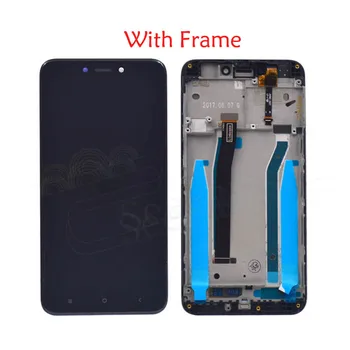 Už Xiaomi Redmi 4X LCD Ekranas Jutiklinis Ekranas skaitmeninis keitiklis komplektuojami Su Rėmo atsarginės Dalys 5.0