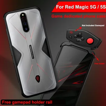 Už ZTE Nubija Raudonoji Magija 5G Atveju NX659J TPU + PC Galinį Dangtelį RedMagic 5G Žaidimas telefonas profesinės shell Nubija Raudonoji Magija 5S 5 S