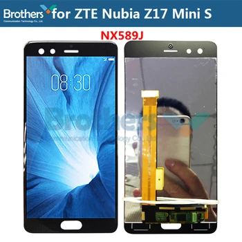 Už ZTE Nubija Z17 Mini S NX589J LCD Ekranas Jutiklinis Ekranas skaitmeninis keitiklis skirtas ZTE NX589J LCD Asamblėjos LCD Ekranas Telefono Bandymo Pakeitimo