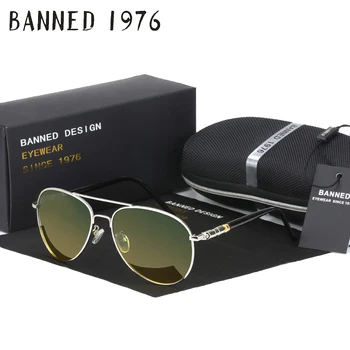 UŽDRAUSTA 1976 Dieną ir Naktį versija Dizaineris Kietas Poliarizuota ratai Akiniai nuo saulės UV moterų Akiniai Oculos Vyrų akiniai karšto parduodu su dėžute