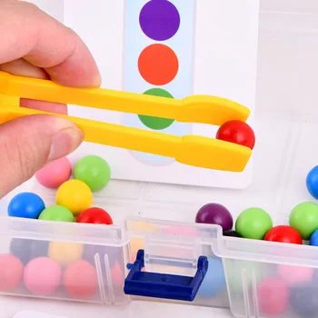 Vaikai Ankstyvojo Mokymosi Švietimo Montessori Spalva Rūšiavimo Mediniai Žaislai Rankas Smegenų Mokymo Įrašą Karoliukai Matematikos Žaislas, Žaidimas Vaikams
