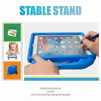 Vaikai Atveju Tablet Apsaugoti Padengti nykščio Rankena Stovi Putų Šoko Įrodymas Soft Case For iPad 9.7 2017 2018 A1822 A1823 A1893 A1954 #S