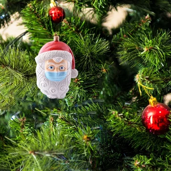 Vaikai Kalėdų Žaislai Santa Claus Kabo Pakabukas Epidemija Maitintojo Veido Kaukė Sniego, Namų Dekoro Šeimos Atneša Laimę