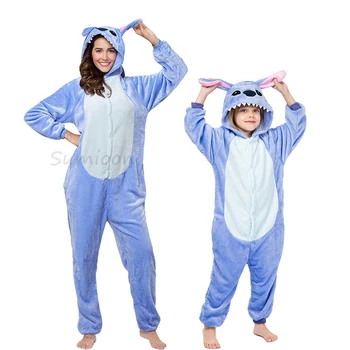 Vaikai Kigurumi Vienaragis Pižama Vaikams, Kūdikių Gyvūnų Kombinezonai Jumpsuit Onesie Panda Pajama Sleepwear Merginos Cosplay Pyjama Pijamas