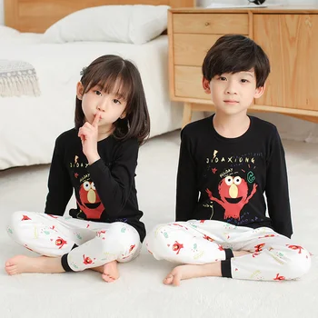 Vaikai Pižama 2020 M. Rudenį Mergaitės Berniukai Sleepwear naktiniai drabužiai Kūdikiams, Kūdikių Drabužiai Gyvūnų Animacinių filmų Pajama Komplektai Medvilnės Vaikų Pižamos