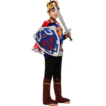 Vaikai princas kostiumas vaikams, helovyno cosplay karaliaus kostiumas vaikų vaikų vaikų vaikų fantazija
