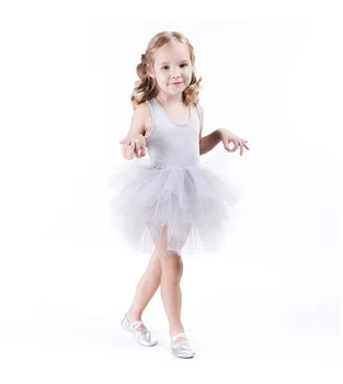Vaikai Tutu Suknelės Mergaičių Gimnastikos Kostiumas Vaikų Šokių Drabužius, Naudotis Drabužių Baleto Suknelė Mergaitėms Medvilnės One-piece Suknelė