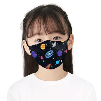 Vaikai, Veido Kaukės 3D Spausdinimo Kaukės Audinio Daugkartinio naudojimo Plaunamas Kaukės, Nagų Mufelinė PM 2.5 Apsaugos nuo Dulkių apsaugančią Kaukę su Nemokama Filtrai