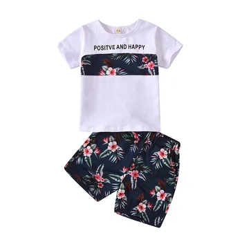 Vaikams kūdikių mergaitėms trumpomis rankovėmis viršūnes T-shirt pleistras gėlių šortai bamblys vaikams baby girl vasaros drabužių rinkiniai 2vnt 1-6Y