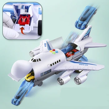 Vaikams Žaislai Modeliavimas Kelio Inercijos Lėktuvo Muzikos Stroy Su Apšvietimo Plokštumos Keleivinį Lėktuvą Žaislas Diecasts Automobilių Berniukas Švietimo Žaislas