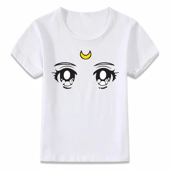 Vaikiški Drabužiai Marškinėliai Mėnulio Palaima Sailor Moon Vaikų marškinėliai Berniukams ir Mergaitėms Bamblys Marškinėliai Tee,ZKP707A