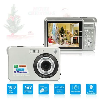 Vaiko Kamera 18MP HD skaitmeninė vaizdo kamera 2,7 Colio TFT LCD Ekranas 8x Zoom, Anti-Shake 