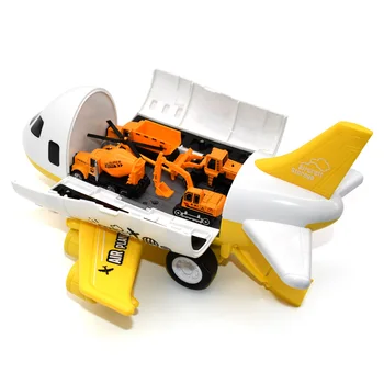 Vaikų dovana lėktuvo žaislas didelių saugojimo transporto orlaivių, kurių lydinio sunkvežimių sunkvežimių transporto priemonės
