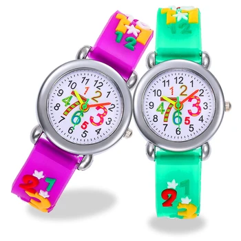 Vaikų Puzzle Mokymosi Laiko Laikrodis Kūdikių Žiūrėti Vaikai Laikrodžiai Vaikai Studentų 1-9 arabiškais Skaitmenimis Kvarco Žiūrėti Kalėdų Dovana