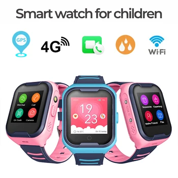 Vaikų Smart Žiūrėti Vaikai Su GPS Laikrodžiai Prijungtas Smartwatch Fitneso Vandeniui Laikrodis Su Ausinėmis Sekimo Apyrankę