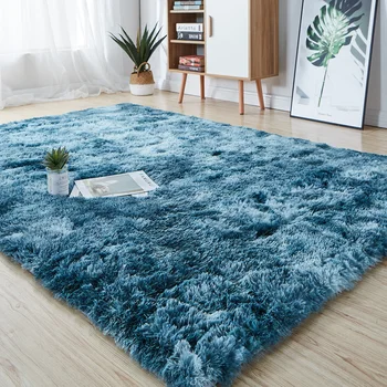 Vaivorykštė kilimų gradientas tie dažai pliušinis kilimas kambarį kavos stalo padas kilimų miegamojo lovos bay lange kilimas kūdikių nuskaitymo kilimėlis