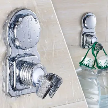 Vakuuminis siurbtukas Dušo Galvos Laikiklis Daugkartinio naudojimo Reguliuojamas Dušo Galvutės Laikiklis klijuojamas Lipdukas Diską Bathroom Accessories