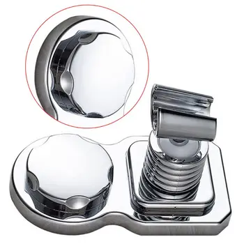 Vakuuminis siurbtukas Dušo Galvos Laikiklis Daugkartinio naudojimo Reguliuojamas Dušo Galvutės Laikiklis klijuojamas Lipdukas Diską Bathroom Accessories