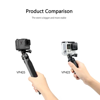 Vamson už Gopro Hero 7 6 5 Xiaomi Xiaoyi Yi 4K Trikojo Selfie Stick iPhone Priedai DJI OSMO Veiksmų Fotoaparato VP423