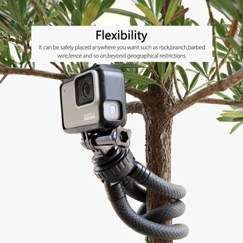 Vamson už GoPro hero 8 7 6 5 Nešiojamas Lankstus Aštuonkojai Kelionės Mini Mobilusis Telefonas Trikojo Monopodzie Selfie Stick DSLR Fotoaparatas