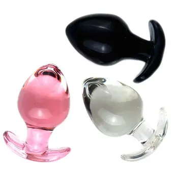 Vandeniui atsparus Stiklas Butt Plug Masturbuojantis Sekso Žaislai Vadovas Klitorio Stimuliatorius, skirtas Suaugusių Moterų, Homoseksualių Vyrų Poros