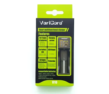 VariCore V10 AA AAA SC/S 18650 26650 18350 16340,14500,10440 26500 Ličio Geležies 3.2 V 1.2 V, 3,7 V NiMH e-cigaret Baterijos Kroviklis