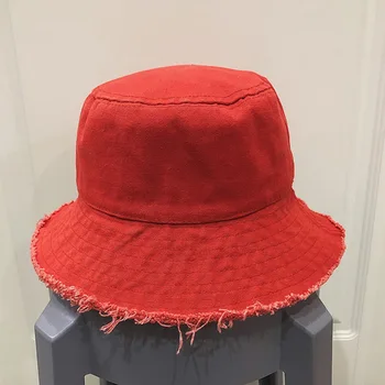 Vasaros 2020 lauko žvejybos skrybėlę nuo saulės kibiro kepurę unisex hip-hop ' o mados žvejys Panamos skrybėlė medvilnės nespalvoti kibirą skrybėlės