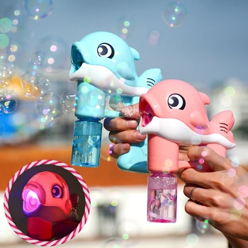 Vasaros Delfinų Magija Burbulas Mašina Vestuvių Tiekia Elektros Automatinis Apšvietimo Burbulo Pūtimo Maker 