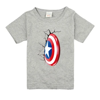 Vasaros Geležinis Žmogus vaikams, T-marškinėliai Berniukui Drabužių Avenger Berniukų Marškinėliai Drabužių Superherojus Kapitonas Amerika 3D Atspausdintas Marškinėliai Drabužių