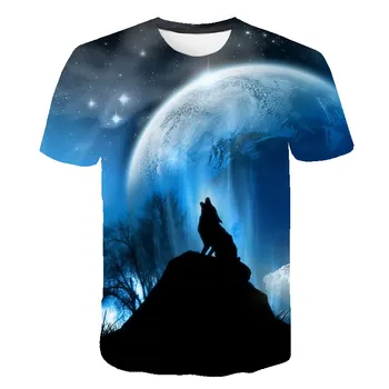 Vasaros nauja, T-shirt 3D vyrų Galaxy print T-shirt mados apsidraudimo mažo dydžio, berniukas, mergaitė trumpas rankovės