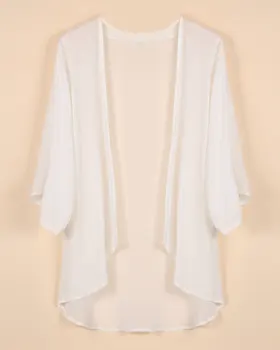 Vasaros Stiliaus Kimono Megztinis 2021 Seksuali Moteris Blusas Viršūnes Atsitiktinis Palaidų Kietas Šifono Palaidinė Marškiniai Plius Dydis S-5XL