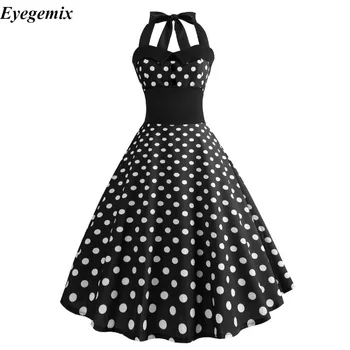 Vasaros Suknelė 2021 Atsitiktinis Gėlių 50s 60s Retro Vintage Suknelė Moterų Apdaras Rockabilly Sūpynės Pinup Vestido Seksualus, Elegantiškas Šalis Suknelės
