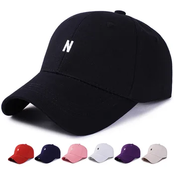 Vasaros Unisex beisbolo kepuraitę gatvės mados Laišką siuvinėjimo vyrų ir moterų Snapback Hip-hop skrybėlę lauko saulės skrybėlę Reguliuojamas A57